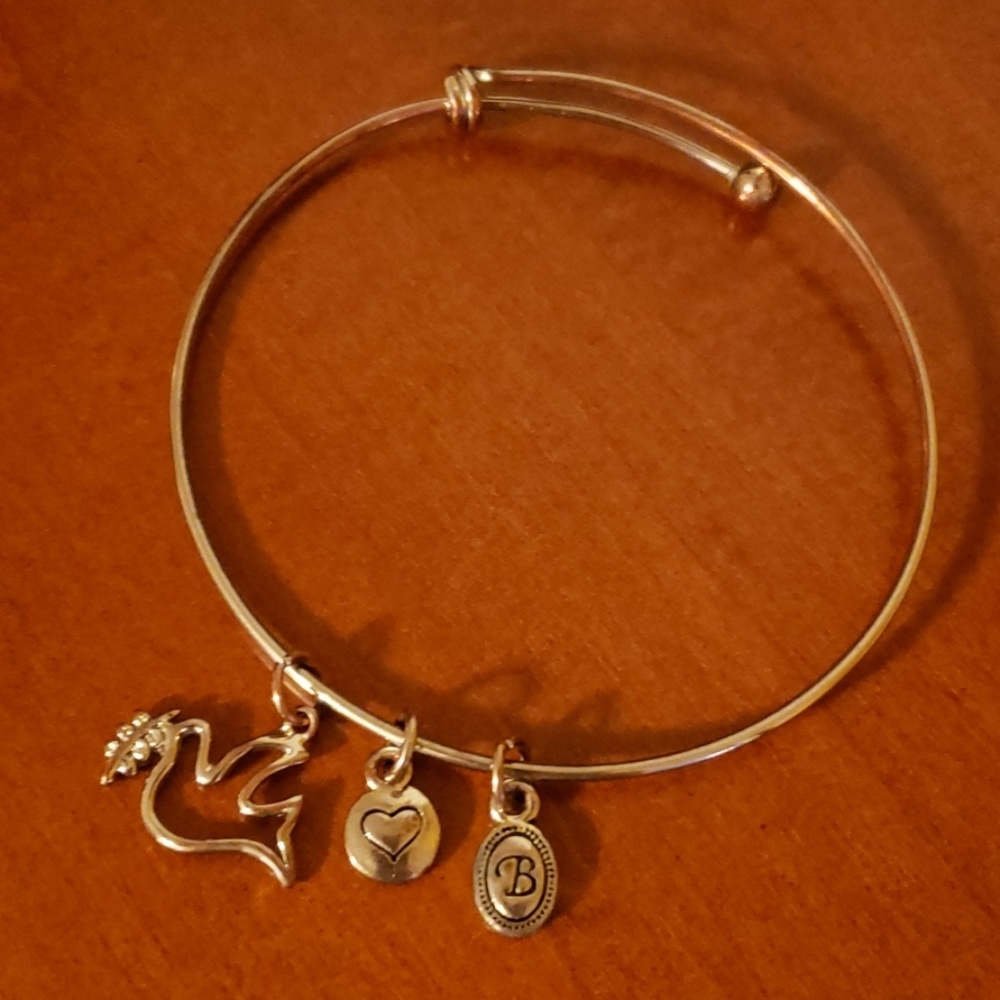 Bella Perlina Dove Charm Bracelet